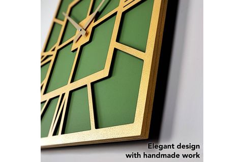 BÜYÜK BOY KARE DEKORATİF DUVAR SAATİ