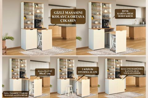 FLEXA KATLANABILIR MASALI KAHVE KÖSESİ TAKIM, KARİNASEDEF, 70 CM