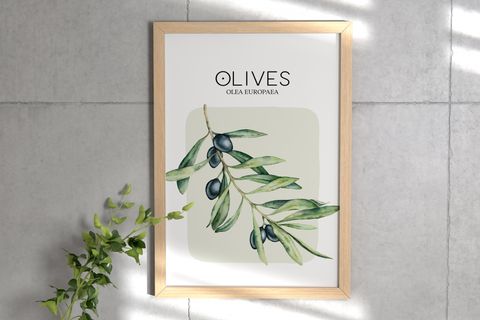 OLIVES&LEMONS İKİLİ ÇERÇEVELİ TABLO
