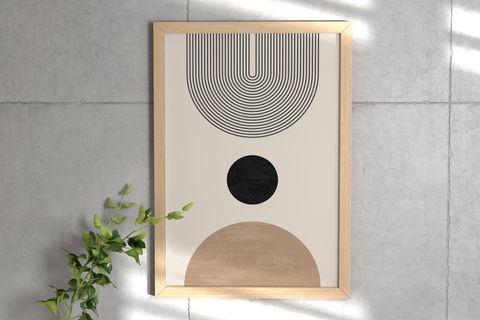 EARTH CIRCLES ÜÇLÜ ÇERÇEVELİ TABLO