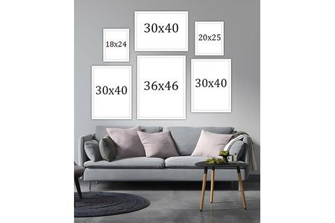 MODERN KONSEPT ÇOKLU ÇERÇEVELİ BASKILI TABLO SET