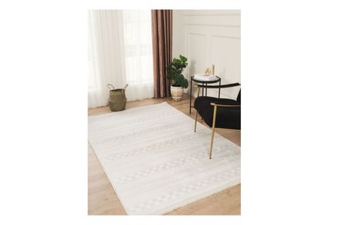 JASMİNE SERİSİ BAMBU DOKULU MAKİNE HALISI, KREM, DE503, 80X350