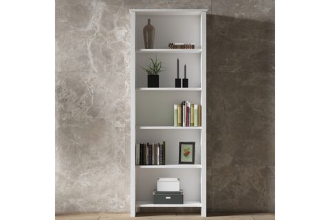 VENEZİA PREMİUM AHŞAP AYAKLI KİTAPLIK, 5 RAFLI