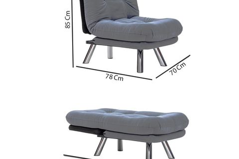 HİPPO KETEN YATAKLI TEKLİ KOLTUK, AÇIK GRİ