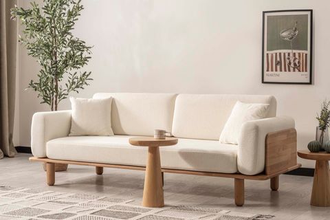 DİVA İSKANDİNAV ÜÇLÜ NATURAL AYAK, BEYAZ