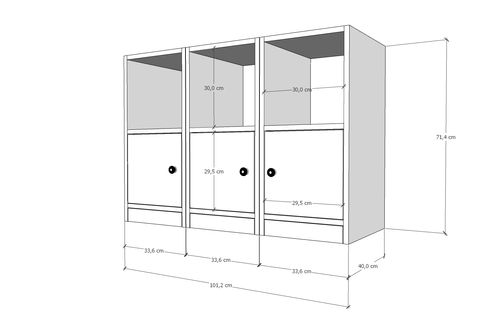 BK ÇOK AMAÇLI DOLAP, 2 KAPAKLI, ÇAD