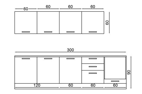 300 CM FİLİPA ANK MODÜLLÜ MUTFAK