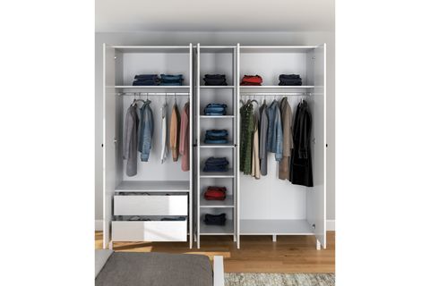 LUMERA GARDIROP, 6 KAPAK GİZLİ ÇEKMECELİ