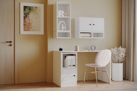 ÇOK FONKSİYONLU MODERN ÇALIŞMA MASASI, KAPAKLI