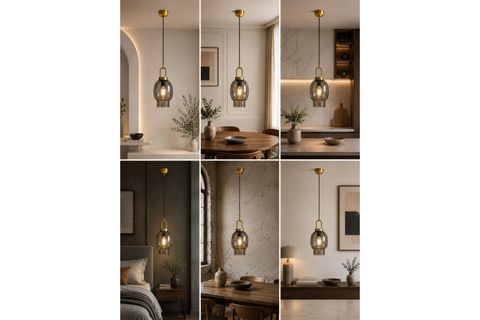 AURA TEKLİ FÜME CAMLI ESKİTME SARKIT
