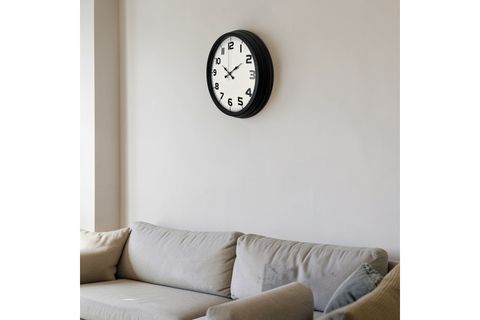 BLACK SİMPLEX METAL DUVAR SAATİ 40 CM