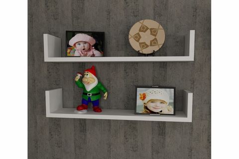 İRİS DUVAR RAFI, BEYAZ, N1