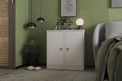 YUSUF KOMODİN, 2 KAPAKLI VE BAZA AYAKLI, NRG-KMD-1009