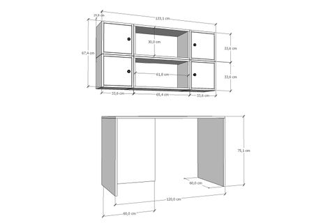 BK ÇALIŞMA MASASI, ÜST MODÜL