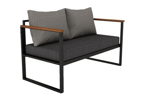 WOODESK NATURE İKİLİ BAHÇE KOLTUĞU, GRİ, CPT5505-130
