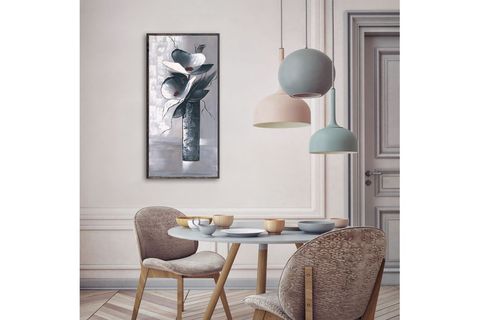 ÇERÇEVELİ FLOWER AHŞAP TABLO 30X60