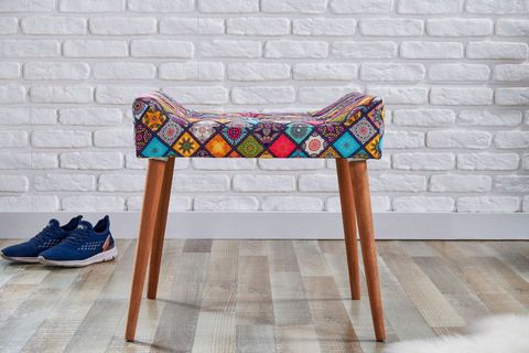 TUBİHOME NEW COOL PUF, ANEMON DESENLİ
