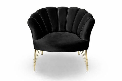 PAPATYA BABY FACE TEKLİ BERJER, SİYAH, 2 ADET, GOLD AYAK