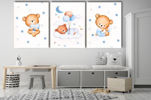 BLUE BABY FRANK RAY KANVAS SET, 50X70