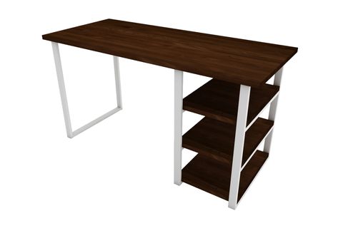 WOODESK DİZAYN MASİF AĞAÇ ÇALIŞMA MASASI, CEVİZ RENK, CPT4618-140