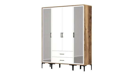 KUMSAL 4 KAPILI RTR GARDIROP, LİDYA BEYAZ