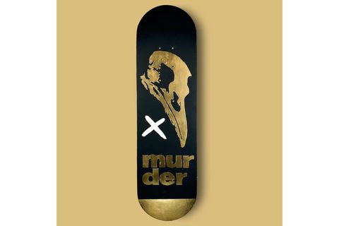 GOLDEN MURDER KAYKAY EL YAPIMI AHŞAP DUVAR DEKORU