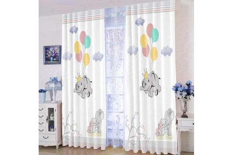 FİLLİ ÇOCUK ODASI FON PERDE 5124 140X260