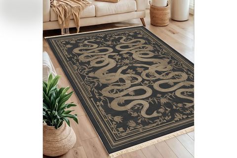 SNAKE BASKILI DOKUMA TABAN HALI, 170 YNG, 120X180 CM