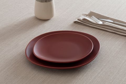 KİTCHEN ESSENTİALS STONEWARE MAT ÇUKUR YEMEK TABAĞI 22 CM, KİREMİT, ALTILI SET