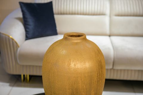 SEMPLİCE DOKULU TERRACOTTA VAZO