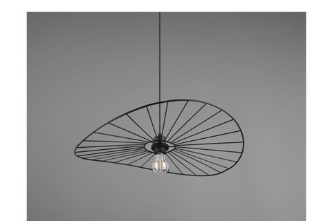 ZEYNEP ENDÜSTRİYEL SİYAH SARKIT KAFES AVİZE, 50 CM ÇAP