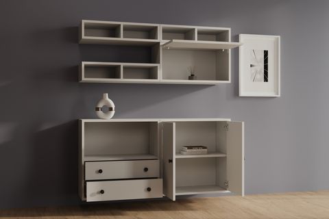 BK ÇOK AMAÇLI DOLAP, 2 ÇEKMECE 2 KAPAKLI, MST