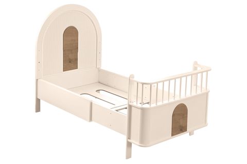 VENÜS BÜYÜYEN BEŞİK 90X130 VENÜS KARYOLA 90X190, KREM CEVİZ