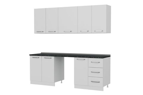 MİNAR 220 CM MUTFAK DOLABI BEYAZ 220 B11