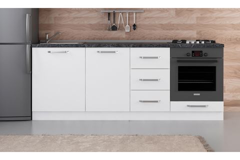 MİNAR 215 CM MUTFAK DOLABI BEYAZ 215-B3-ALT MODÜL