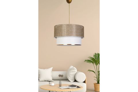 SİNİFANT SARKIT AVİZE, HASIR BEYAZ