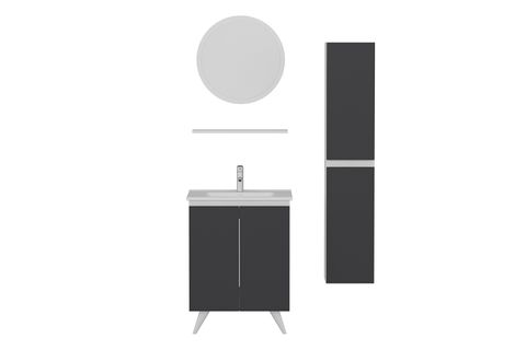 NİKA BANYO DOLABI 65CM AY2K 1YA1R ETJ BOY BEYAZ ANTRASİT