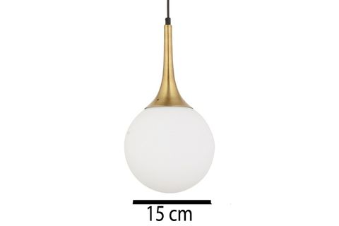 TEPSİLİ DÖRTLÜ ESKİTME GOLD DETAYLI CAMLI AVİZE, BEYAZ 40 CM