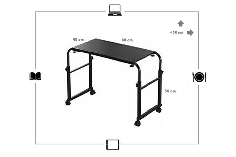 YÜKSEKLİK GENIŞLIK AYARLI ÇALIŞMA MASASI, ÇAM BEYAZ, 80X40