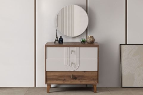 MEGAN ÇEKMECELİ AYNALI ŞİFONYER