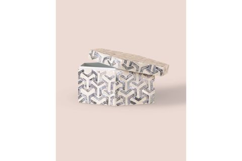 THE MİA SEDEF ALTIGEN KUTU 24X21X12 CM TLC0092