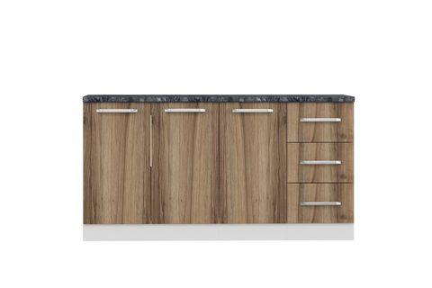 MİNAR 160 CM MUTFAK DOLABI BEYAZ DORE 160-D1-ALT MODÜL