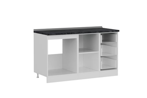 MİNAR 145 CM MUTFAK DOLABI BEYAZ 145-B1-ALT MODÜL