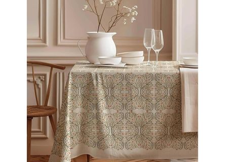 SANAT DOKUSU PAMUK MASA ÖRTÜSÜ, 100X100 CM