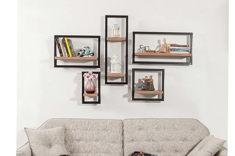 DECOR DUVAR RAFI, CEVİZ, 20X35 CM
