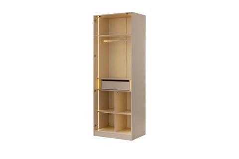 VİTA CAM KÖŞE MDF GARDIROP, 3 KAPAKLI