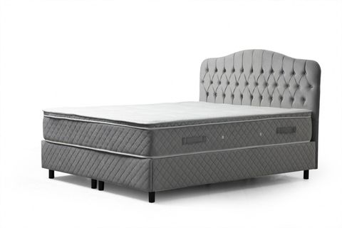 VASSİ MİRAY ÇİFT KİŞİLİK BAZA+BAŞLIK+YATAK, GRİ, 150X200