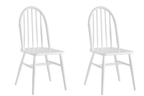 SEDEF AMERİKAN AHŞAP AYAK SANDALYE, BEYAZ