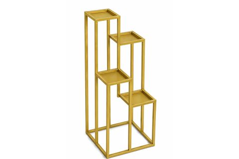 PİTHANA GOLD METAL SAKSILIK ÇİÇEK RAFI SAKSI STANDI