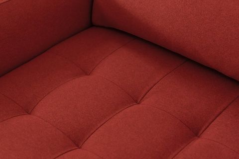 NORMOD TEKLİ KOLTUK, KIRMIZI, CEVİZ AYAK